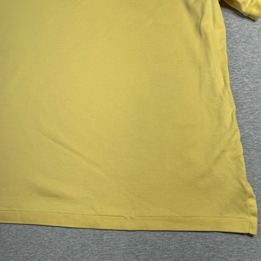 Polo Ralph Lauren Shirt Mens L Yellow Classic Fit Short Sleeve Interlock Polo
